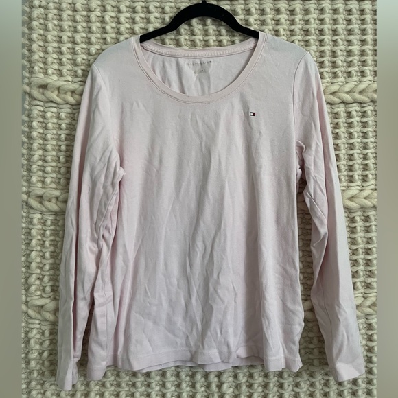 TOMMY HILFIGER Large Light Pink Long Sleeve - Picture 1 of 4